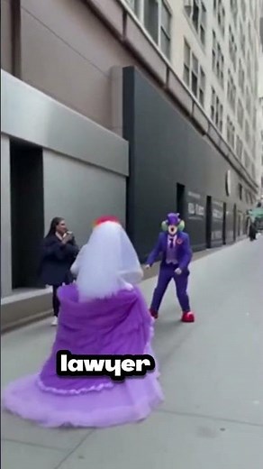 Clown Bride Gone Crazy 💍🤡 | Funny Wedding Chase on Street 😂 #viralvideo