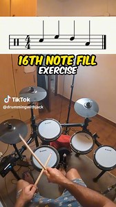 Super 16th note fill exercise 💯 Credit drummingwithjack Follow share and like my page for more amazing content #viral #hashtag | Tman Drums World