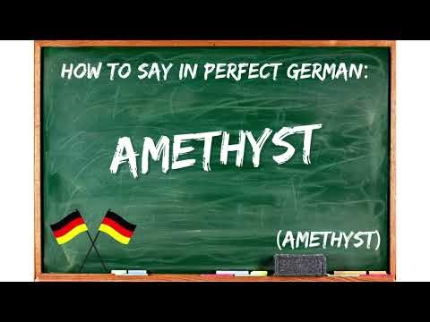 How to say in perfect german pronunciation: der Amethyst