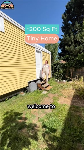 Her ~200 Sq Ft Vibrant Tiny Home Her Steel Frame Trailer/Shell Builder - Trailer Made Custom Trailers, LLC | Tiny Home Tours