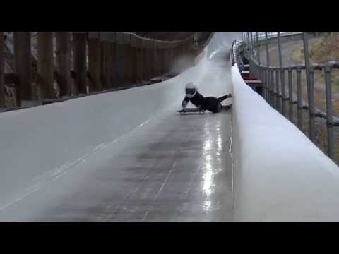 Lillehammer-2015. Skeleton crash at a speed of 112 km /h