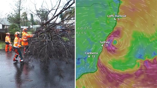 Bomb cyclone strikes NSW