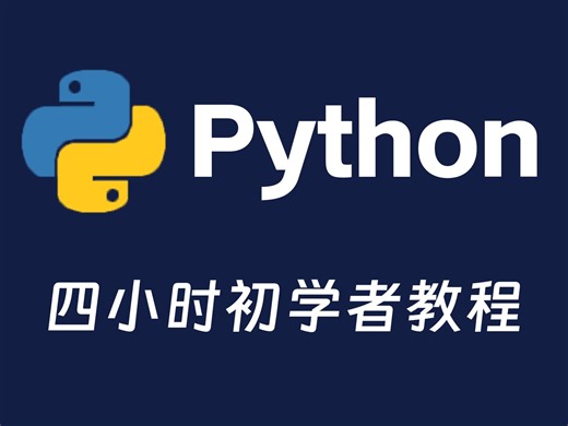 【python】4小时初学者小白Python教程入门，让你从此不再迷茫