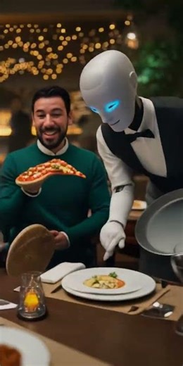 AI Robot Becomes a Waiter 🍽️🤖 | Funny Restaurant Chaos | Everyday with AI