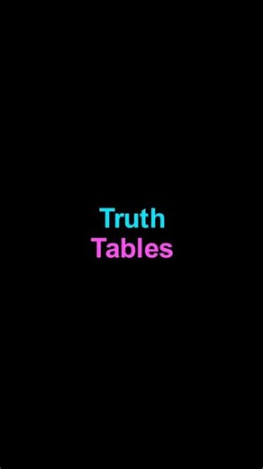 8 Truth Tables Explained in 20 Seconds | Discrete Mathematics