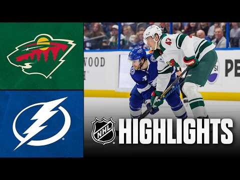 Wild vs. Lightning | NHL Highlights | March 24, 2026