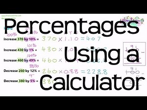 Percentages Using a Calculator | Revision for Maths GCSE and IGCSE