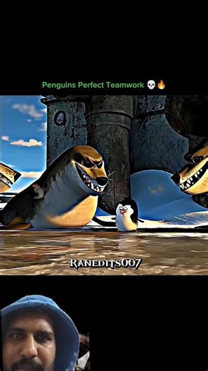 Penguins Perfect Teamwork 💀😱 | Madagascar | #madagascar #edit #shorts #animation