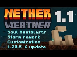 "Nether Weather" v1.1 update showcase - Minecraft 1.20.5-6 data pack
