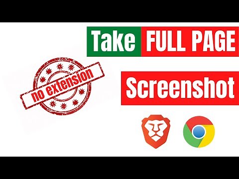 how to take full page screenshot using chrome brave