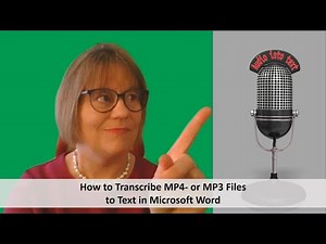 How to Transcribe MP4- or MP3-File to Text in Microsoft Word