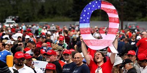 Trump Praises QAnon Followers as ‘People That Love Our Country’
