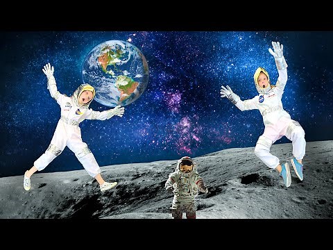 Girl Astronauts Go to the Moon!!!