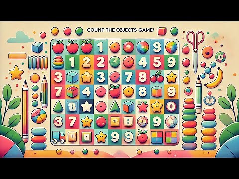 Count the Objects Game for Kids | Interactive Counting Video with Fun Learning Activities