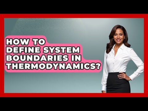 How To Define System Boundaries In Thermodynamics? - Thermodynamics For Everyone