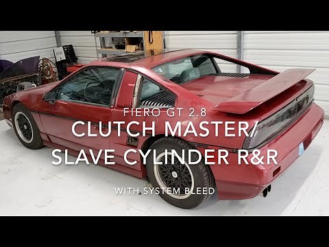 Fiero GT Clutch Master and Slave Cylinder Remove and Replace with Complete System Bleed