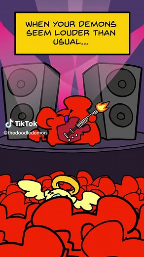 Cartoon Girl Screaming Doodle Demon Animation