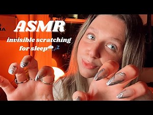 Invisible Scratching ASMR | Foam & Bare Mic + Real Thunderstorm | Tingly Sleep Sounds⛈️💅🏻