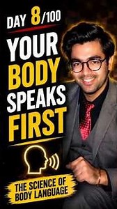 English Speaking Confidence Day 8/100 | The Science of Body Language