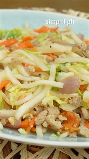 80K views · 909 reactions | Ginisang Labanos Recipe — simple yet flavorful sautéed radish dish cooked with pork, dried shrimp, and fresh vegetables. Watch the full video on Youtube: https://www.youtube.com/watch?v=ggJjR4dE0RI | Simpol.PH | Facebook