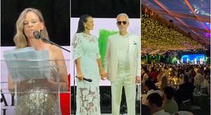 Andrea Bocelli e il gala a Villa Alpebella: gli ospiti vip (da Kevin Spacey a Hilary Swank), il menù, l'asta record e l'esibizione di Patti Smith