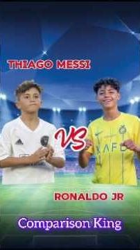 Ronaldo Jr vs Messi's Son Thiago ⚡ Who Wins? #shorts