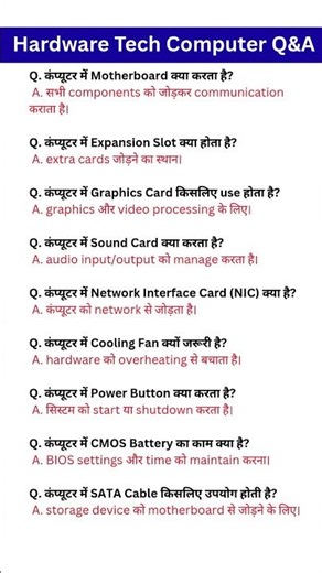 Computer GK Important Questions ssc, Railway, Police Exams