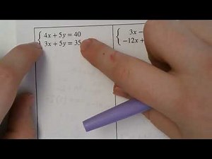 3.6 Solving Systems by Elimination pt 1