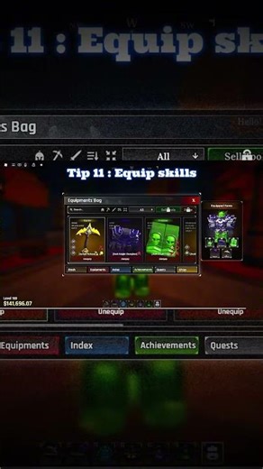 Tip 11 : Equip Skills | Roblox The Forge #gaming #roblox #theforge #guide #tipsandtricks