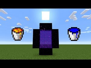 Minecraft: How to make a Portal with Lava and Water