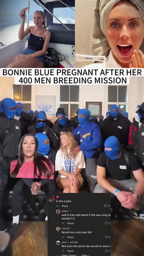 BONNIE BLUE PREGNANT AFTER HER 400 MEN BREEDING MISSION #bonnieblue#tiabillinger#pregnant#fyp