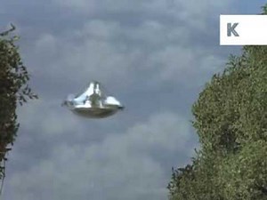 1960s Sci-fi, UFO flying saucer, 35mm