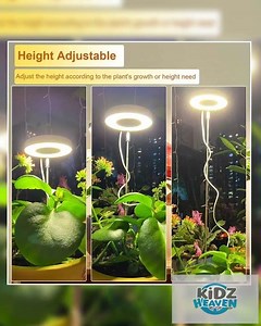 White Full Spectrum LED Grow Light with Telescopic Stake for Indoor Plants