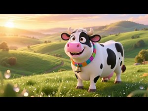 The Cow Says Moo | Fun Animal Sound Rhyme for Kids | Nursery Rhymes & Songs for Children