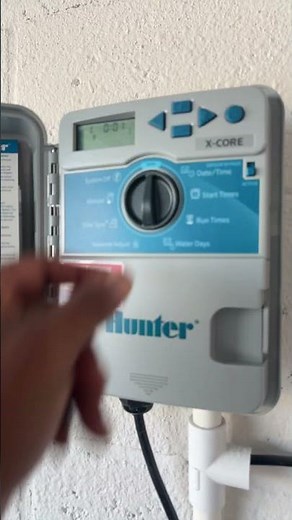 Manually starting the X Core Hunter sprinkler system