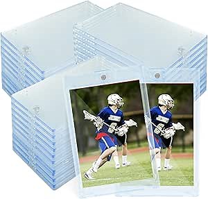 TORONTOKYO 100ct Magnetic Card Holders for Trading Cards, 35PT One Touch Card Holder, Card Protector Hard Plastic for Baseball Football Sports and Game Cards