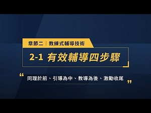 課程搶先試看｜單元 2-1 有效輔導四步驟：同理於前、引導為中、教導為後、激勵收尾【新商業學校｜教練領導帶人術】