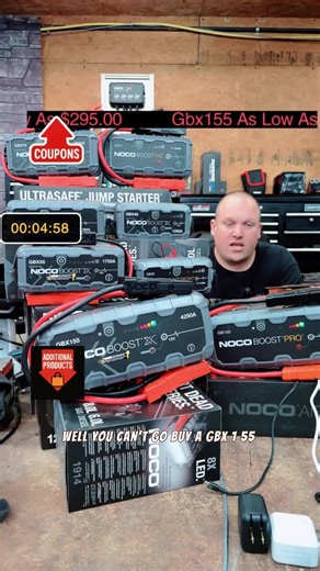 NOCO Boost X GBX55 1750A Jump Starter for 7.5L Gasoline and 5.0L Diesel Engines