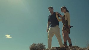 Jenna Coleman poses with Wildnerness co-star Oliver Jackson-Cohen