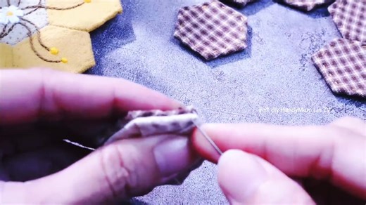 Hexagon Treasures: Crafting Precious Gifts with Fabric Scraps - Step-by-Step Tutorial | HandyMum