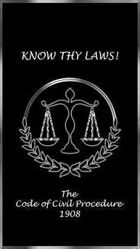 The Code of Civil Procedure, 1908 - 22 #aibe #bci #bareact