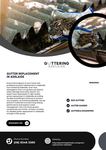 Expert Gutter Replacement in Adelaide – Durable, Affordable & Reliable Solutions