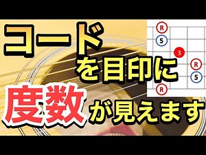 コードを目印にすると度数の位置が見えるようになります