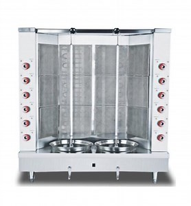 [Hot Item] 4 Burners Automatic Commercial Table-Top Grill Gas Shawarma Machine