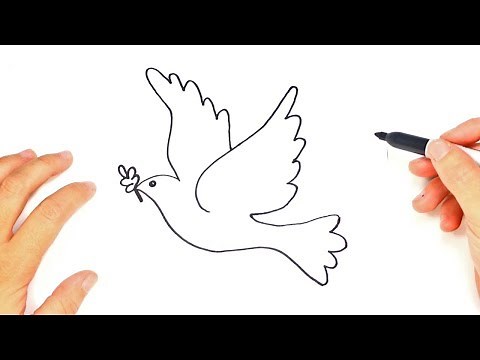 How to draw The Dove of Peace | Cute Drawings