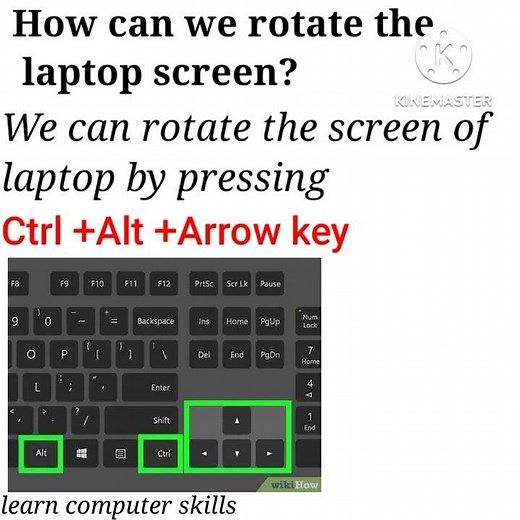 How to rotate laptop screen |by learn computer skills