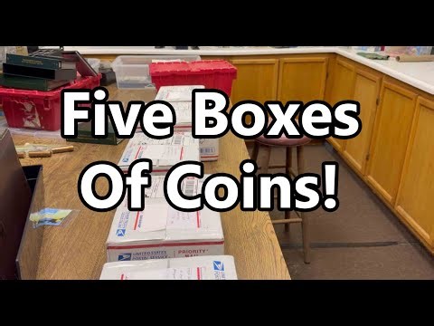 LARGE Coin Collection - 5 Boxes Shipped To Me - A Couple Surprises