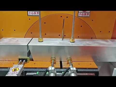 Fully automatic tail-pulling and aluminum cutting machine