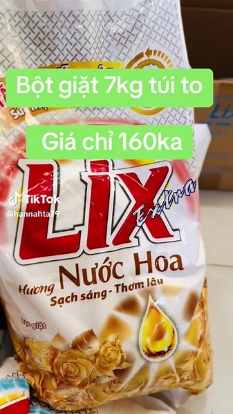 Bão đơn bịch bột giặt 7kg nè giá hời quá 160ka miễn ship toàn quốc #botgiat #nuocgiat #lix #xuhuongtiktok #thinhhanhtiktok