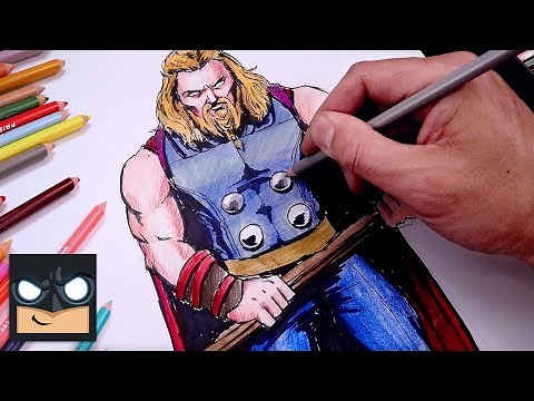 How To Draw Thor Love and Thunder | Draw & Color Tutorial